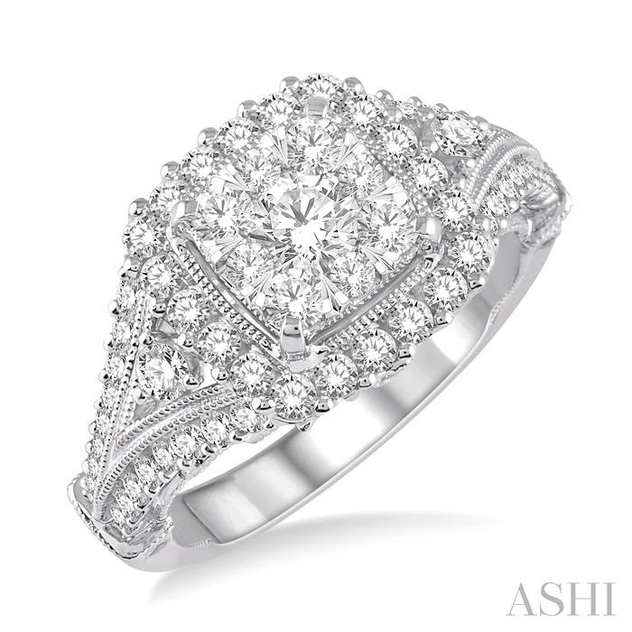 HALO LOVEBRIGHT DIAMOND ENGAGEMENT RING