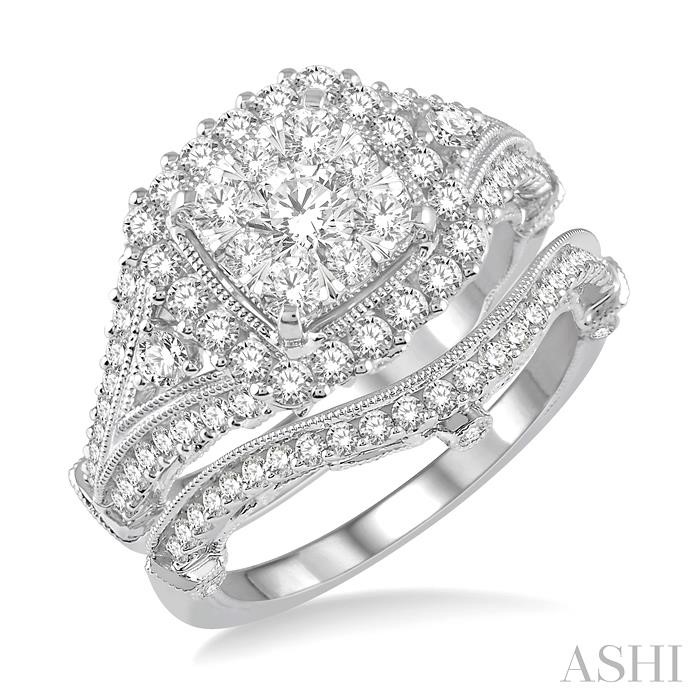 HALO LOVEBRIGHT DIAMOND WEDDING SET