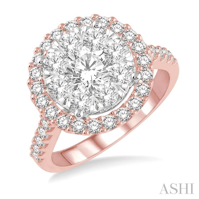 HALO LOVEBRIGHT ESSENTIAL DIAMOND ENGAGEMENT RING