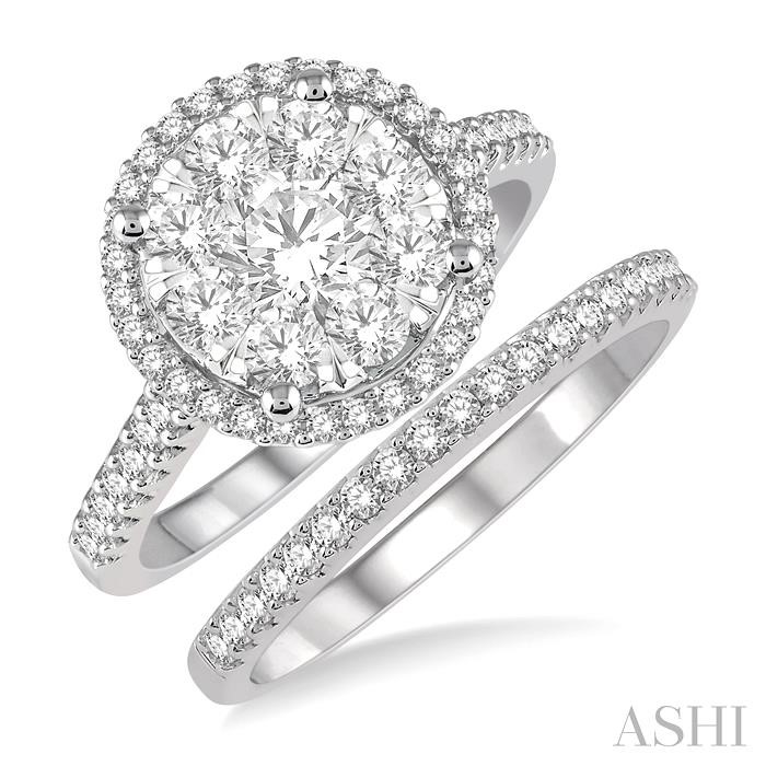 HALO LOVEBRIGHT DIAMOND WEDDING SET