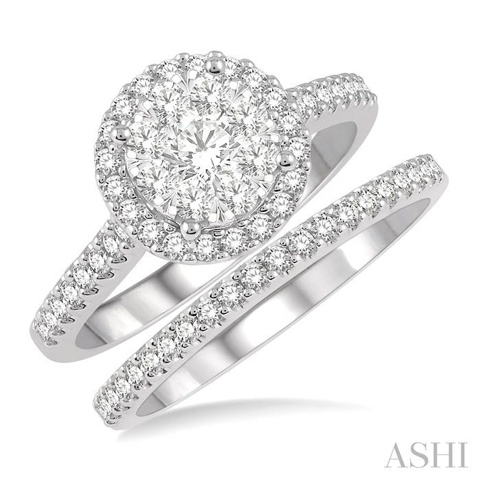 HALO LOVEBRIGHT DIAMOND WEDDING SET