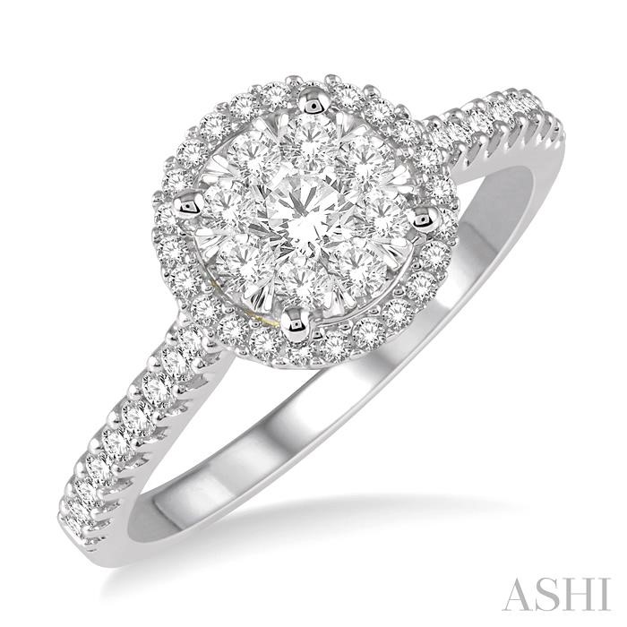 HALO LOVEBRIGHT ESSENTIAL DIAMOND ENGAGEMENT RING