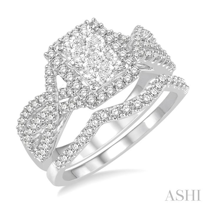 HALO LOVEBRIGHT DIAMOND WEDDING SET