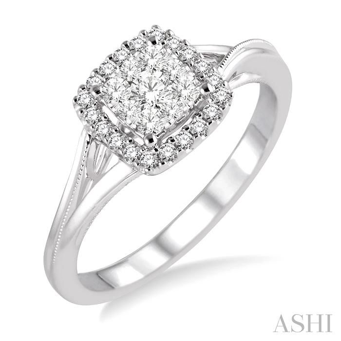 HALO LOVEBRIGHT DIAMOND ENGAGEMENT RING