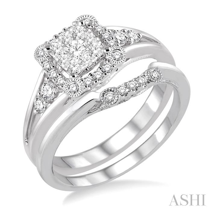 HALO LOVEBRIGHT DIAMOND WEDDING SET