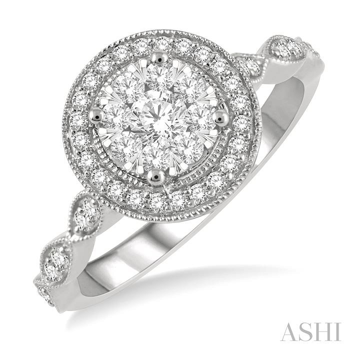 HALO LOVEBRIGHT DIAMOND ENGAGEMENT RING