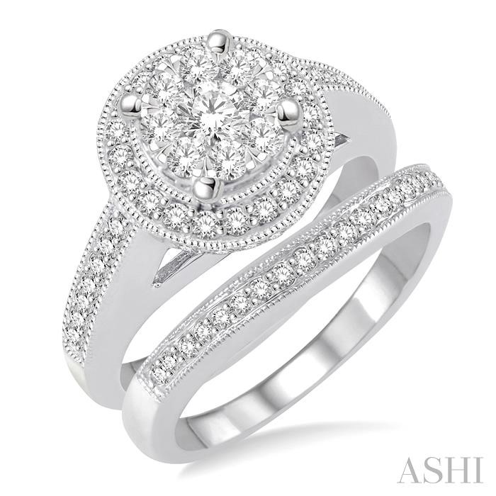 HALO LOVEBRIGHT DIAMOND WEDDING SET