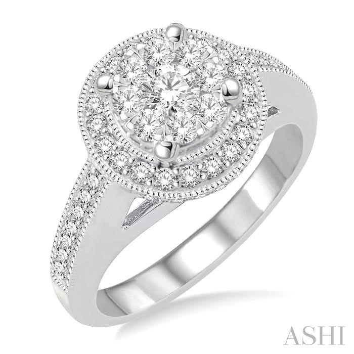 HALO LOVEBRIGHT DIAMOND ENGAGEMENT RING