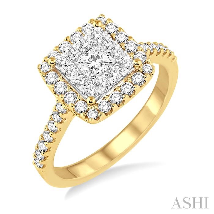 HALO LOVEBRIGHT DIAMOND ENGAGEMENT RING