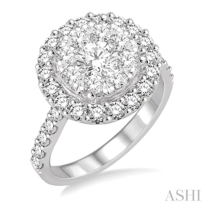 HALO LOVEBRIGHT ESSENTIAL DIAMOND ENGAGEMENT RING