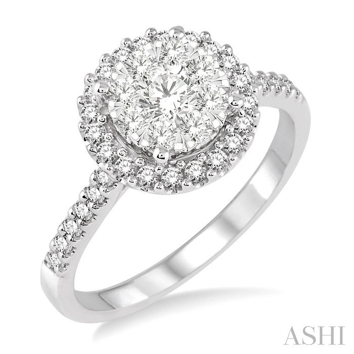 HALO LOVEBRIGHT ESSENTIAL DIAMOND ENGAGEMENT RING