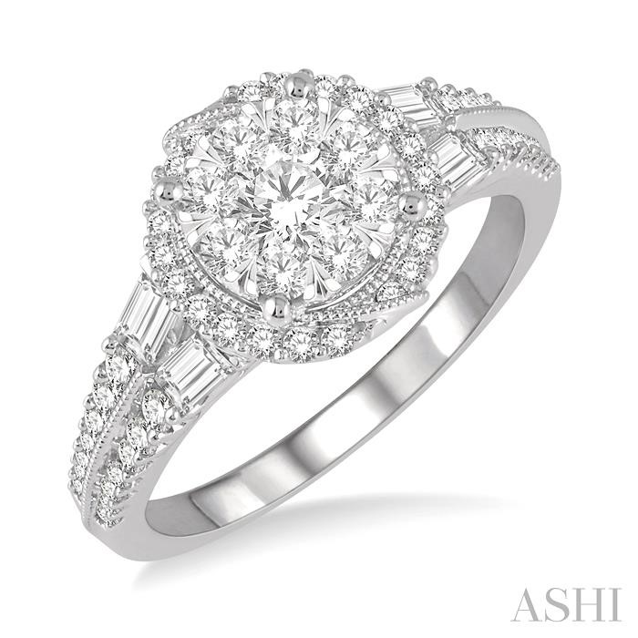 HALO LOVEBRIGHT DIAMOND ENGAGEMENT RING