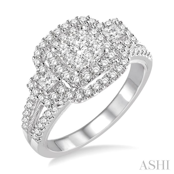 HALO LOVEBRIGHT DIAMOND ENGAGEMENT RING