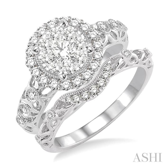 HALO LOVEBRIGHT DIAMOND WEDDING SET