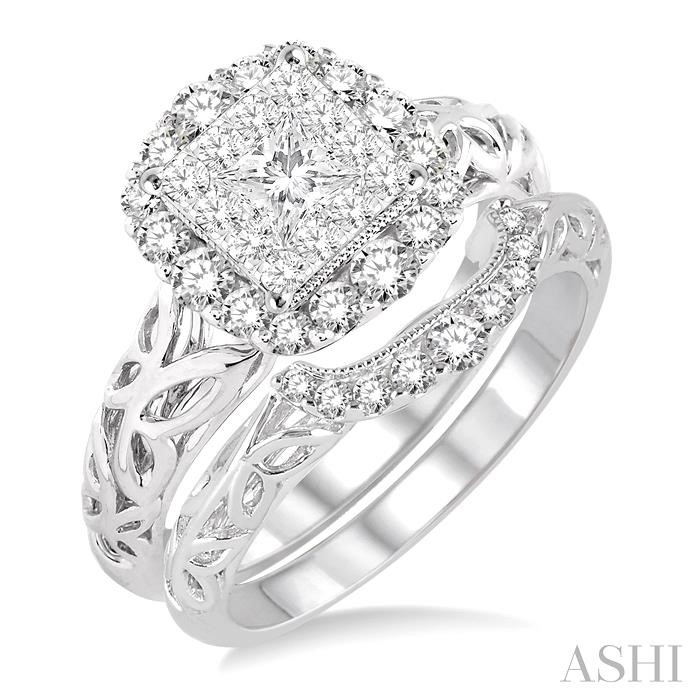 HALO LOVEBRIGHT DIAMOND WEDDING SET