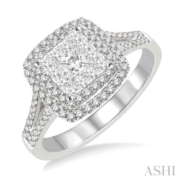 HALO LOVEBRIGHT DIAMOND ENGAGEMENT RING