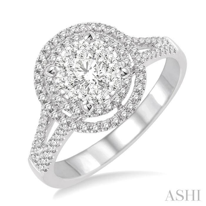 HALO LOVEBRIGHT DIAMOND ENGAGEMENT RING