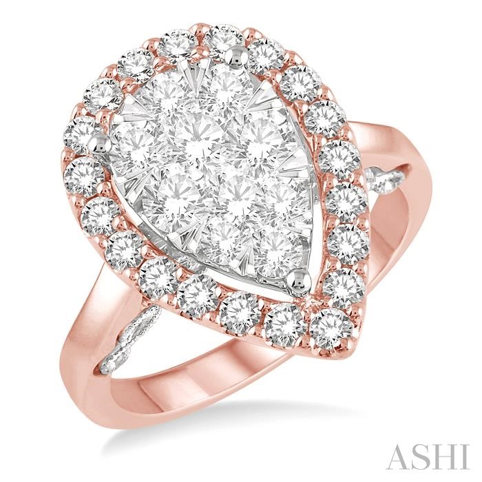 PEAR SHAPE LOVEBRIGHT ESSENTIAL DIAMOND RING