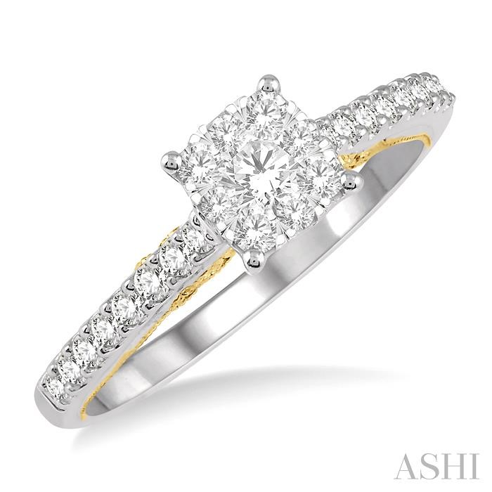 CUSHION SHAPE LOVEBRIGHT ESSENTIAL DIAMOND ENGAGEMENT RING