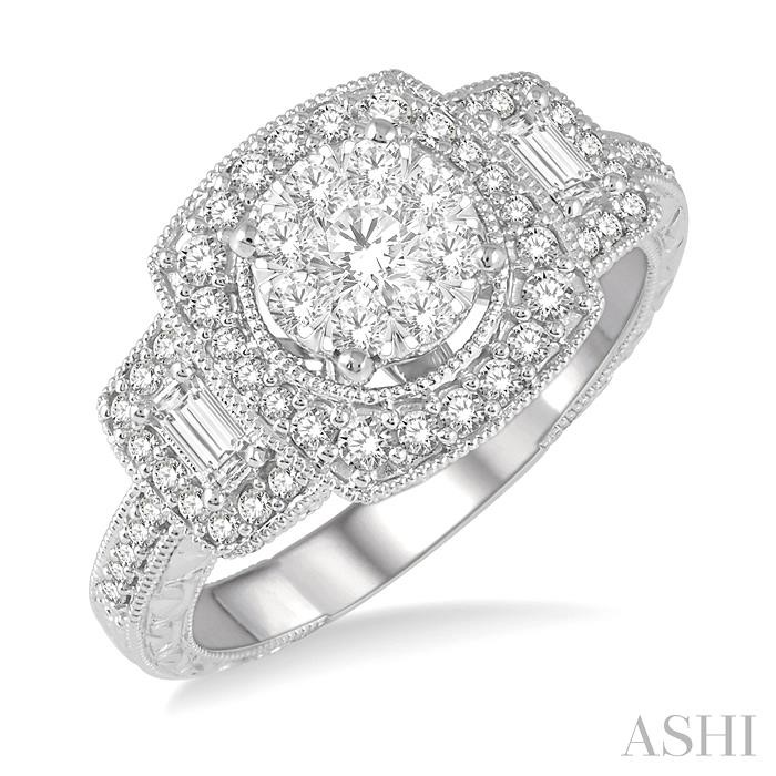 HALO LOVEBRIGHT DIAMOND ENGAGEMENT RING