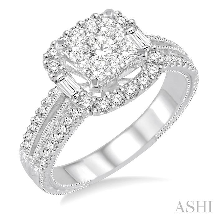 HALO LOVEBRIGHT DIAMOND ENGAGEMENT RING