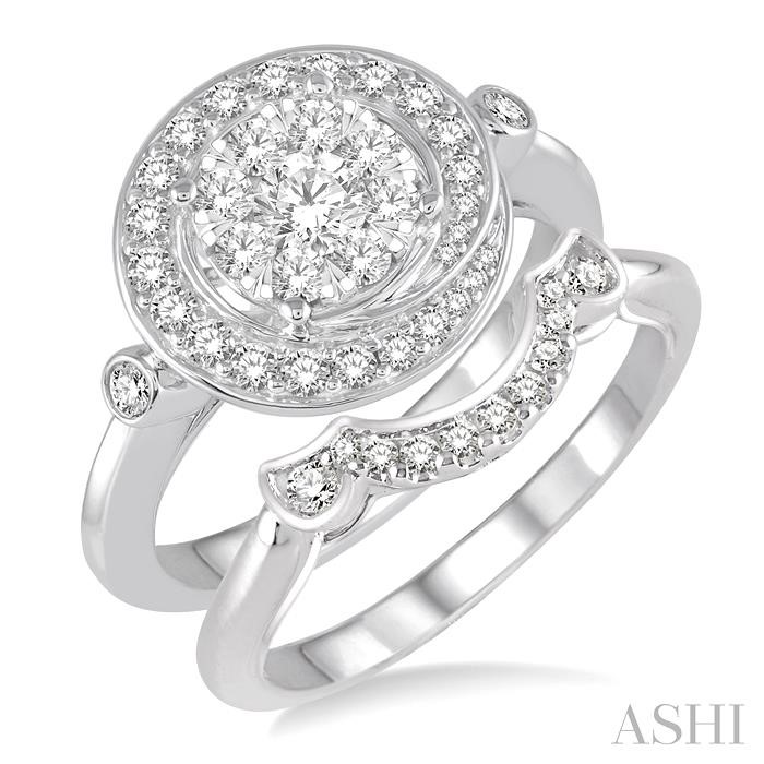 HALO LOVEBRIGHT DIAMOND WEDDING SET