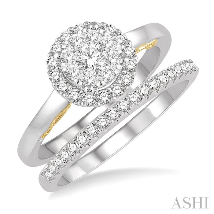 HALO LOVEBRIGHT DIAMOND WEDDING SET