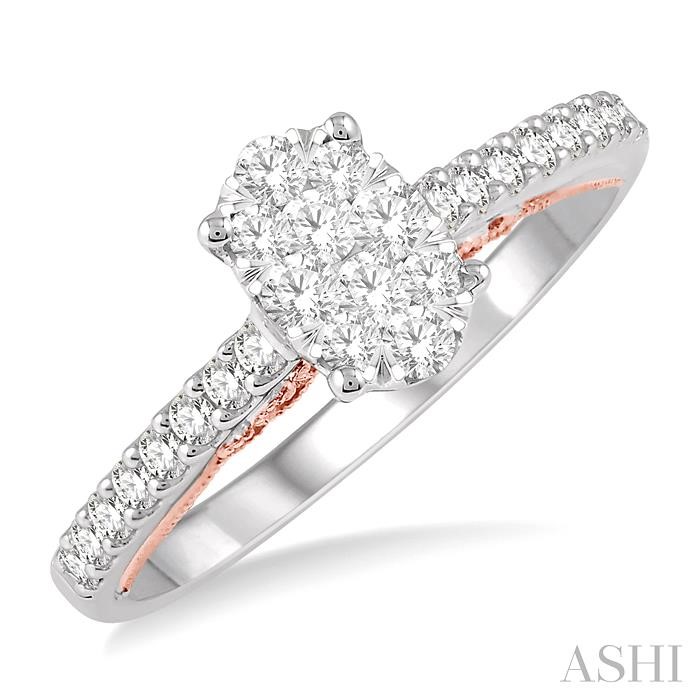 Oval Shape Lovebright Essential Diamond Engagement Ring