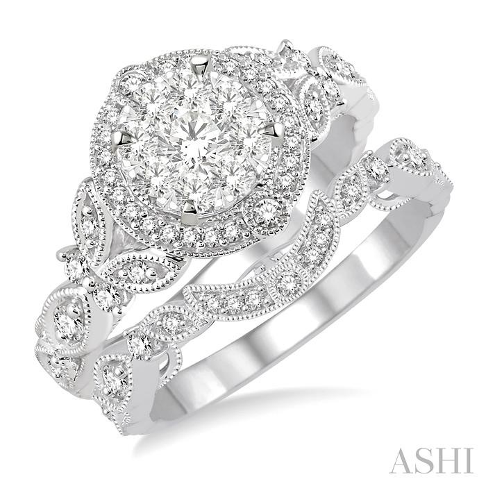 HALO LOVEBRIGHT DIAMOND WEDDING SET