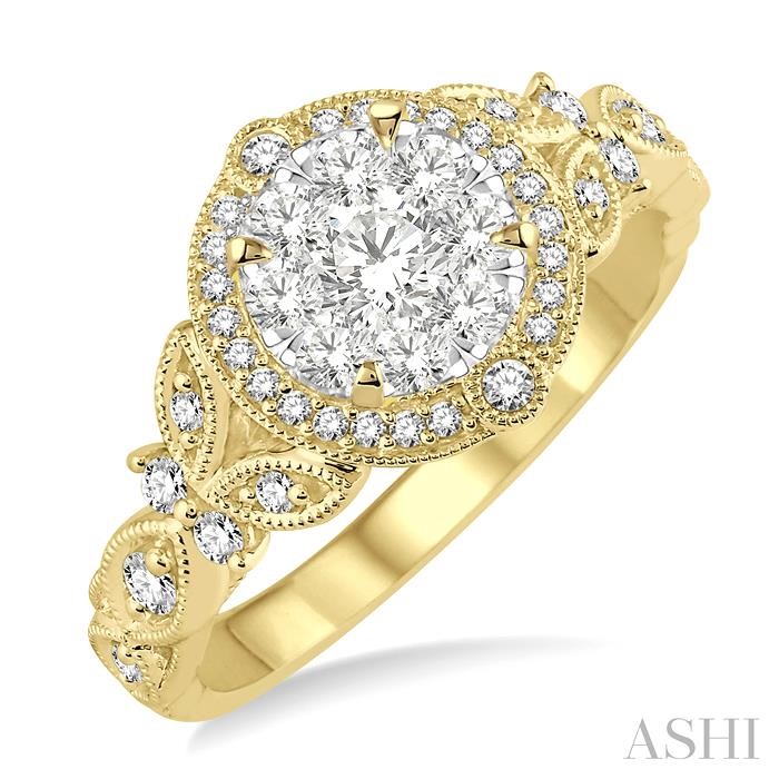 HALO LOVEBRIGHT DIAMOND ENGAGEMENT RING