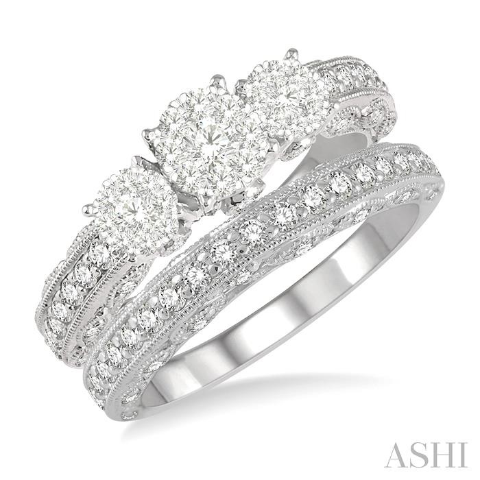 PAST PRESENT & FUTURE LOVEBRIGHT DIAMOND WEDDING SET