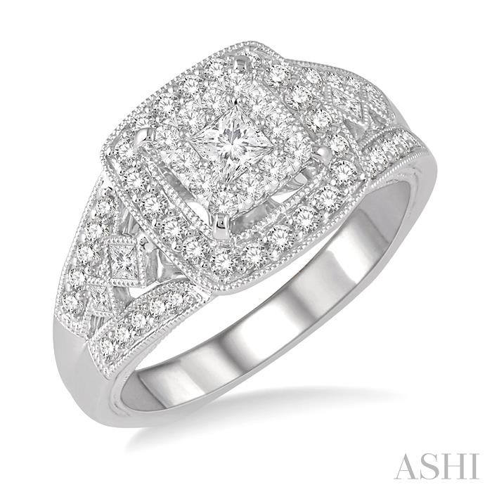 HALO LOVEBRIGHT DIAMOND ENGAGEMENT RING