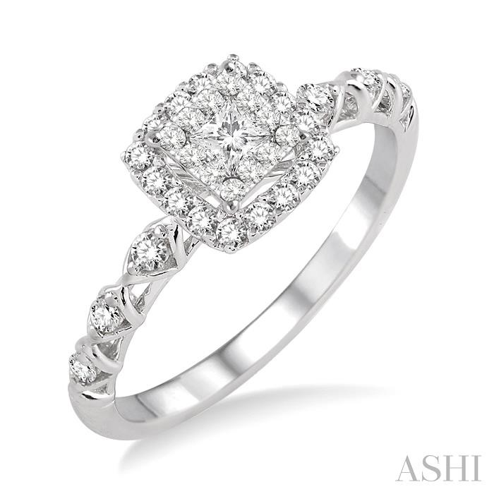 HALO LOVEBRIGHT DIAMOND ENGAGEMENT RING