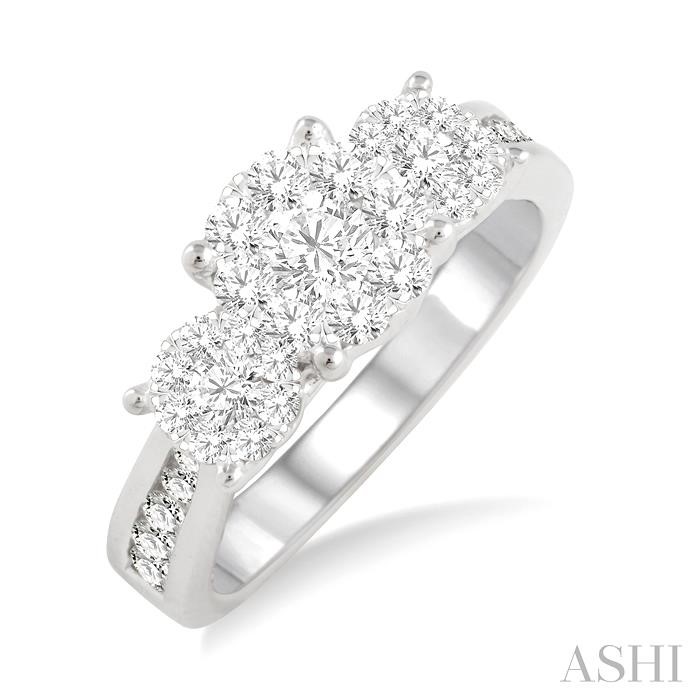 PAST PRESENT & FUTURE LOVEBRIGHT DIAMOND ENGAGEMENT RING