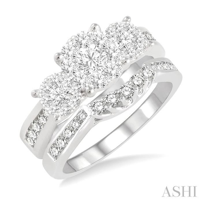 PAST PRESENT & FUTURE LOVEBRIGHT DIAMOND WEDDING SET