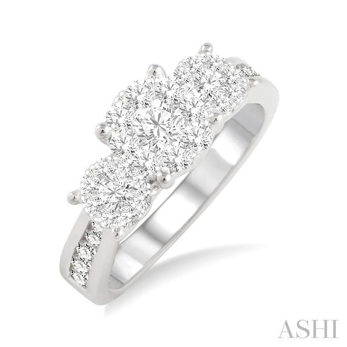 PAST PRESENT & FUTURE LOVEBRIGHT DIAMOND ENGAGEMENT RING