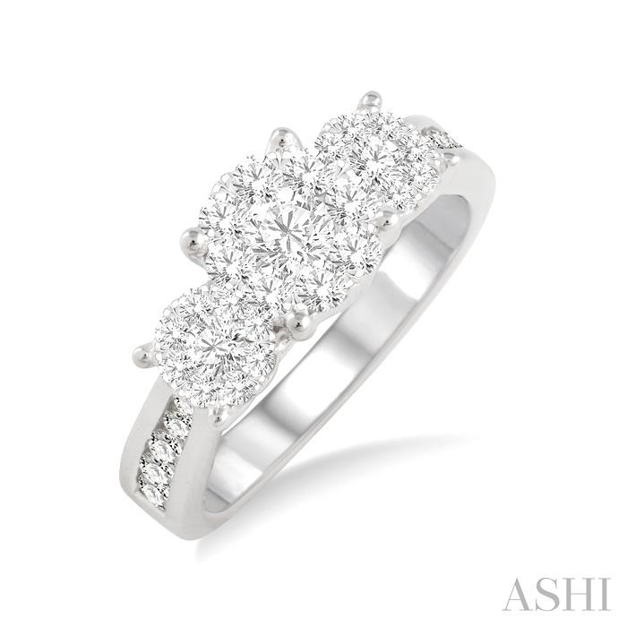 PAST PRESENT & FUTURE LOVEBRIGHT DIAMOND ENGAGEMENT RING