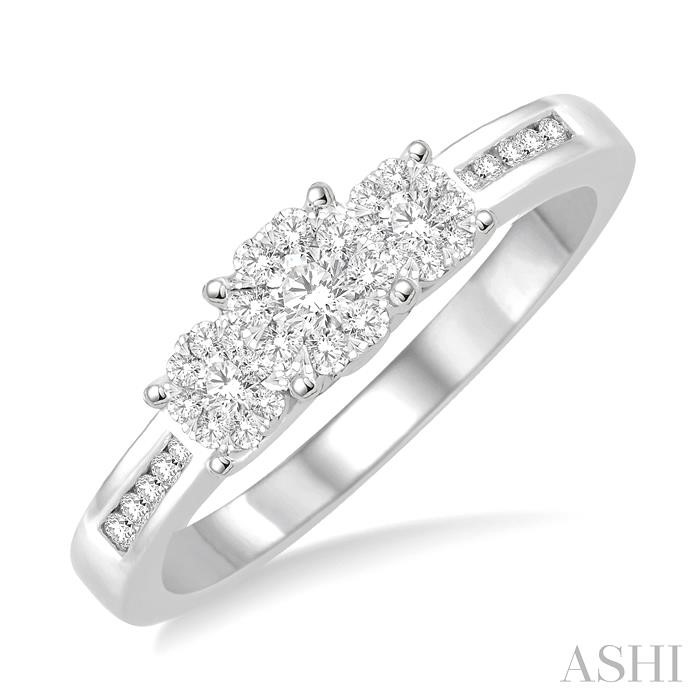 PAST PRESENT & FUTURE LOVEBRIGHT DIAMOND ENGAGEMENT RING