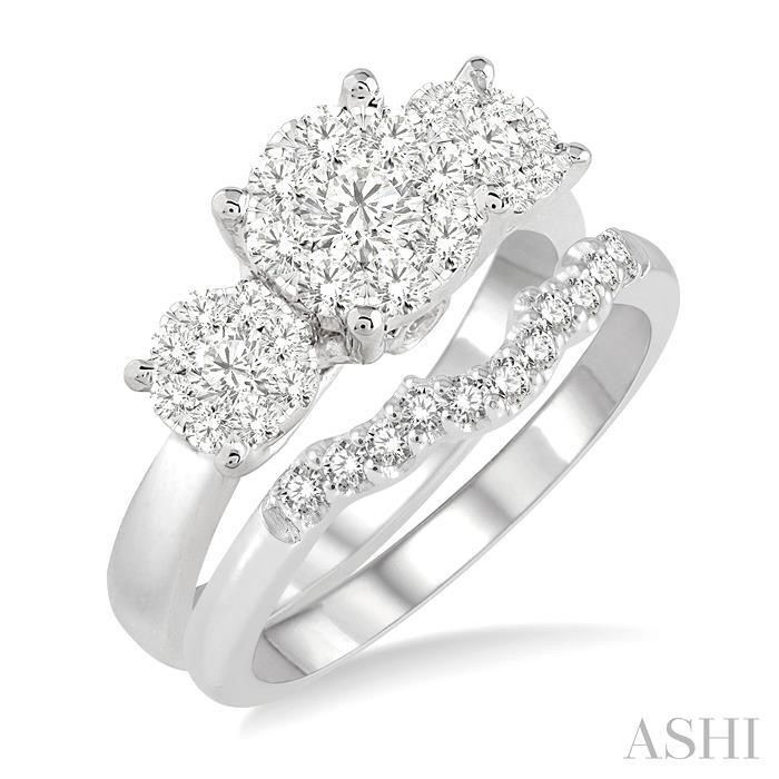 PAST PRESENT & FUTURE LOVEBRIGHT DIAMOND WEDDING SET