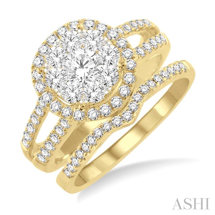 HALO LOVEBRIGHT DIAMOND WEDDING SET