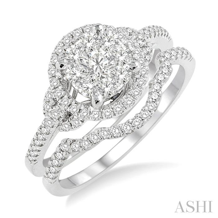 HALO LOVEBRIGHT DIAMOND WEDDING SET