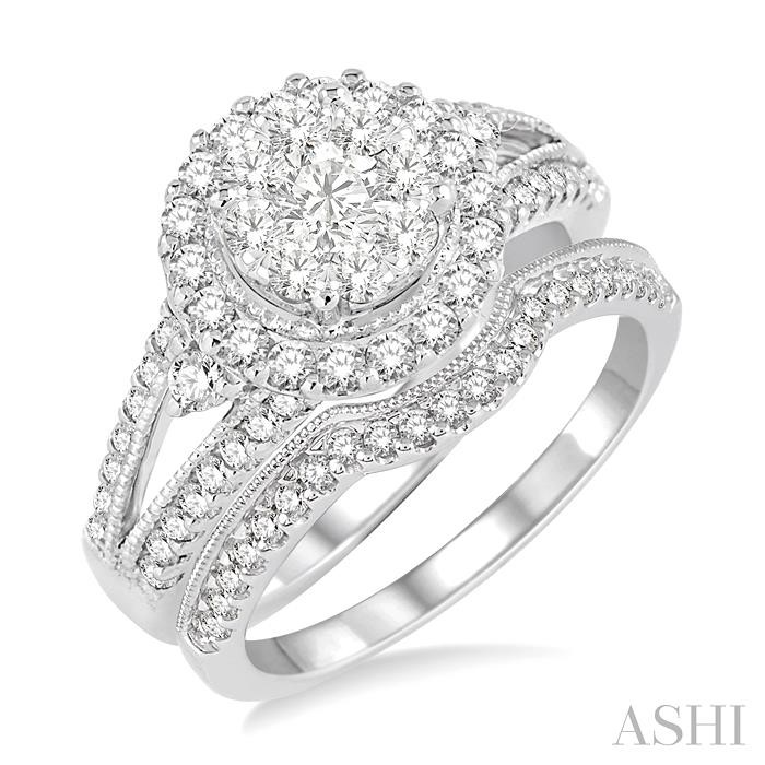 HALO LOVEBRIGHT DIAMOND WEDDING SET