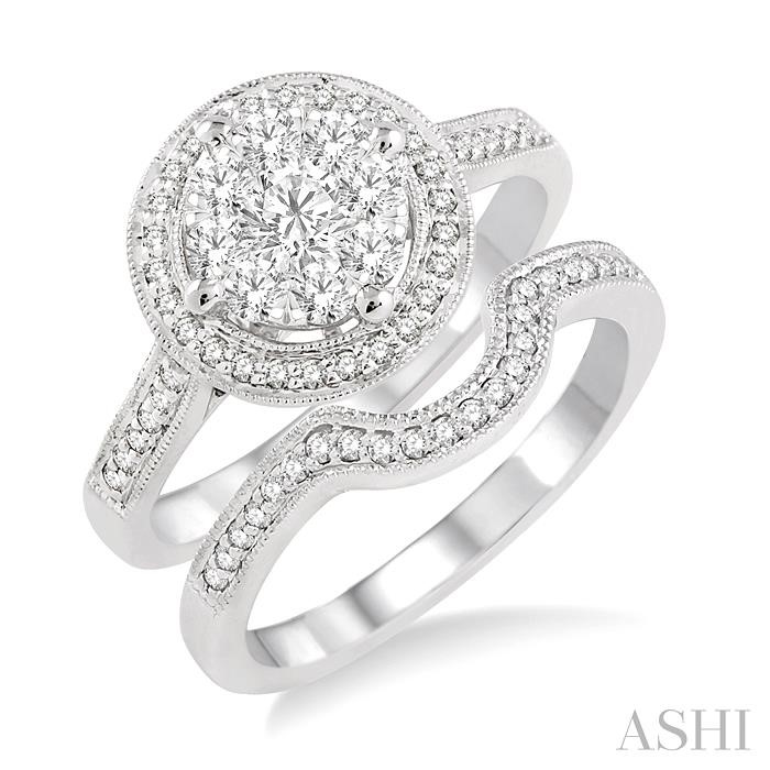 HALO LOVEBRIGHT DIAMOND WEDDING SET