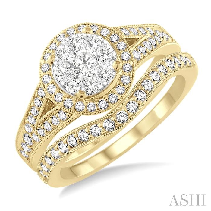 HALO LOVEBRIGHT DIAMOND WEDDING SET