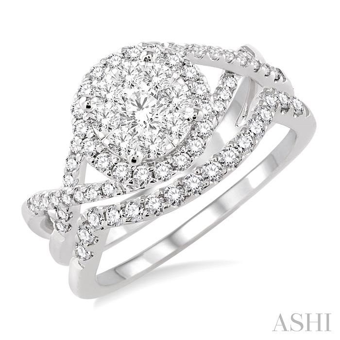 HALO LOVEBRIGHT DIAMOND WEDDING SET