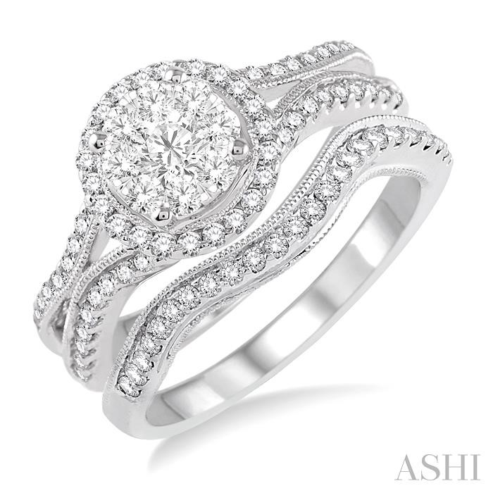 HALO LOVEBRIGHT DIAMOND WEDDING SET