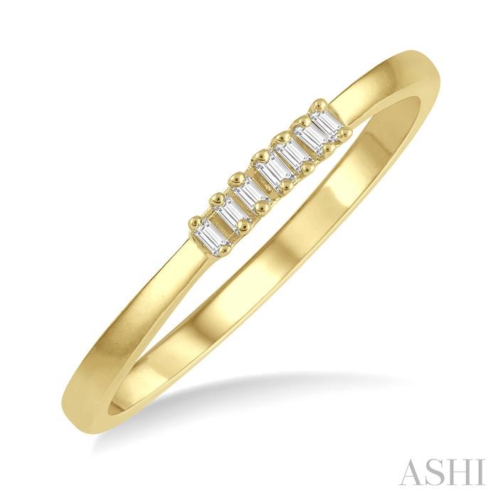 STACKABLE PETITE BAGUETTE DIAMOND FASHION RING