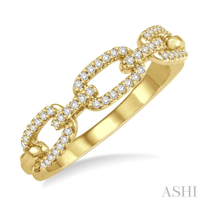Paperclip Diamond Fashion Ring