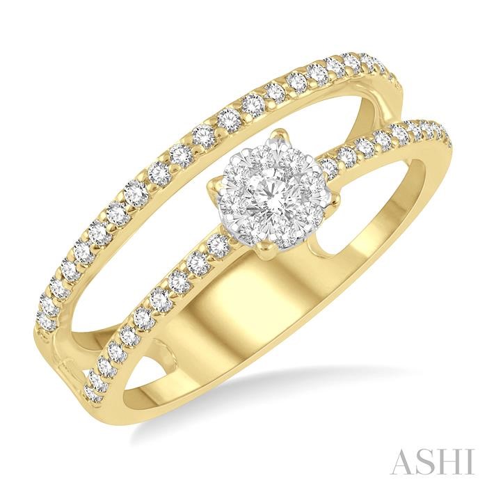 DOUBLE ROW LOVEBRIGHT DIAMOND FASHION RING