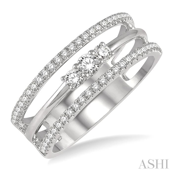 DIAMOND LAYERED FASHION RING